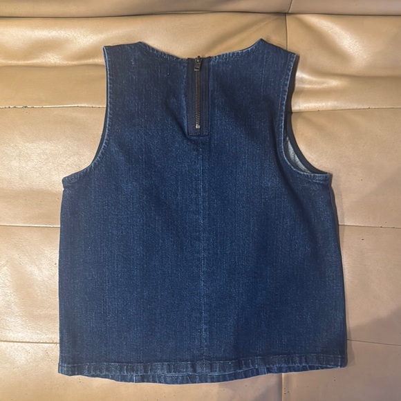 Madewell Dark Denim Tank Top - Picture 3 of 3